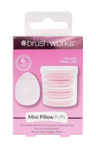 BRUSHWORKS, Brushworks Mini Pillow Puffs Box 6 Stk