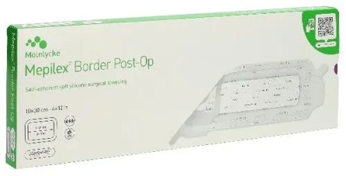 Mepilex, Mepilex Border Post OP 10x30cm Box 5 Stk