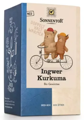 SONNENTOR, SONNENTOR Ingwer Kurkuma Tee Btl 18 Stk