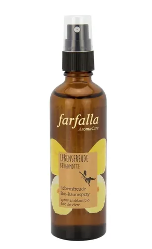 farfalla, farfalla Lebensfreude, Bergamotte, Lebensfreude Bio-Raumspray, 75ml