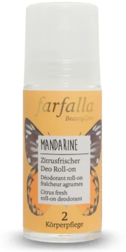 farfalla, farfalla - Mandarine,ZitrusfrischerDeoRoll-on, 50 ml