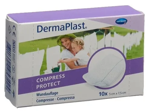 DermaPlast Compress Protect 5x7.5cm (10 Stk)