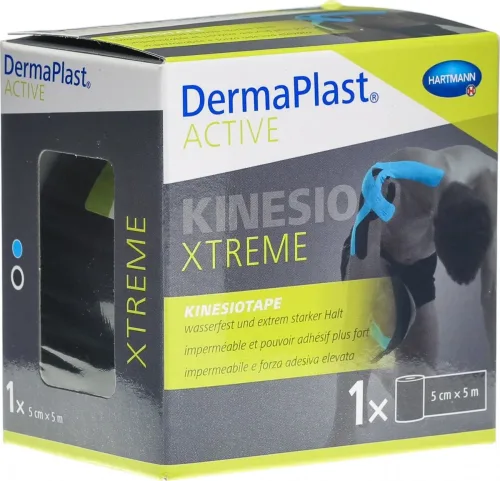 DermaPlast Active Kinesiotape Xtreme 5cmx5m schwarz (1 Stk)