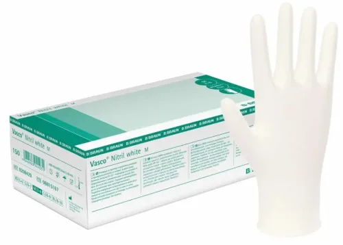 Vasco Nitril Handschuhe Weiß M (150 Stk)