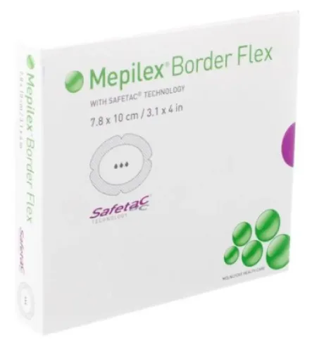 Mepilex Border Flex Oval Schaumverband 7.8x10cm (5 Stk)