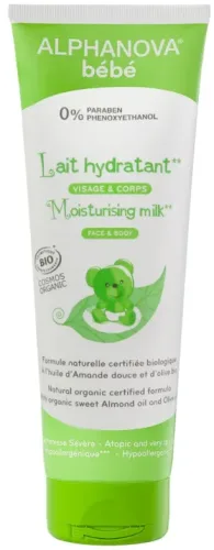 ALPHANOVA bébé Feuchtigkeitsmilch Gesicht & Körper (200ml)