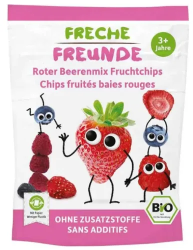 FRECHE FREUNDE Fruchtchips, roter Beerenmix (10g)