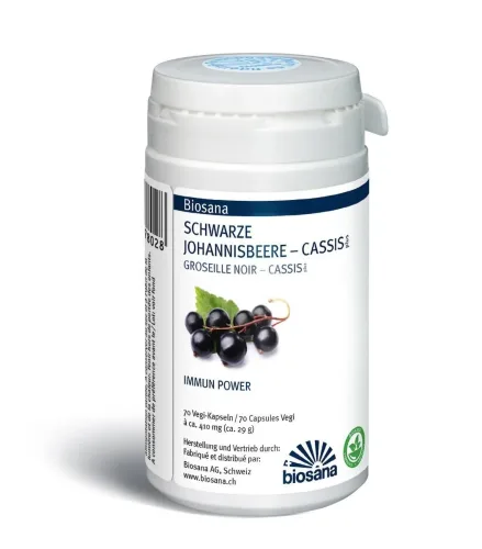 Biosana Schwarze Johannisbeere plus Kapseln (70 Stk)