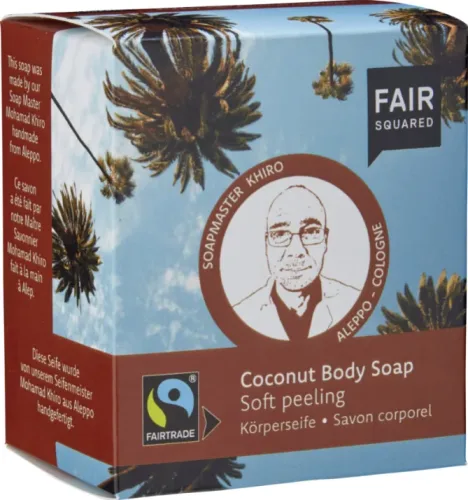 FAIR SQUARED Coconut Body Soap Soft peeling (2x80g)
