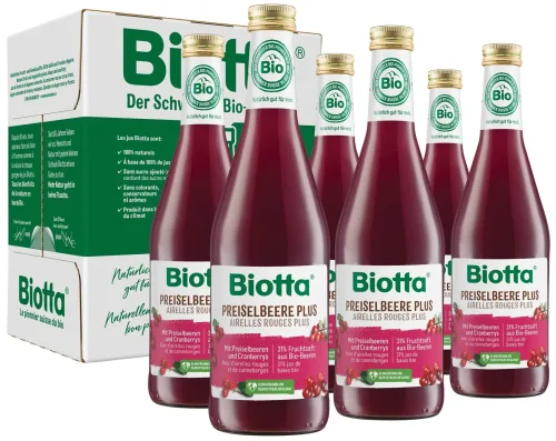 Biotta Preiselbeere Plus (6x5dl)