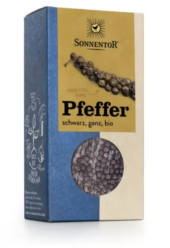 Sonnentor Pfeffer Schwarz, ganz (55g)