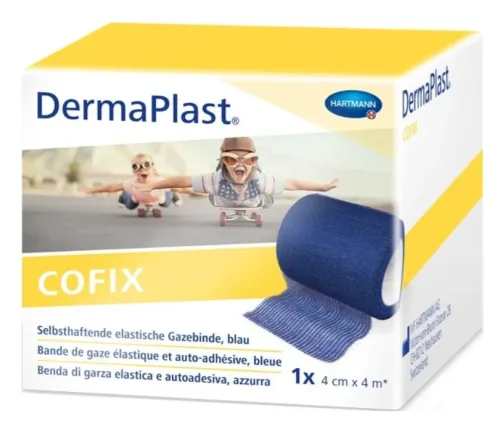 DermaPlast CoFix 4cmx4m, blau (1 Stk)