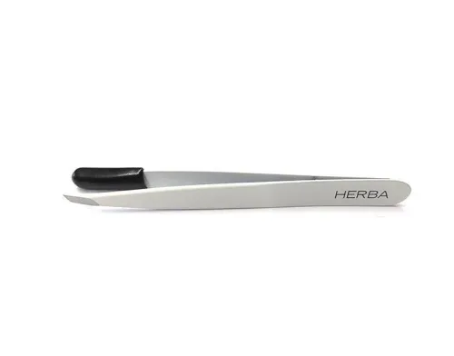 HERBA, Herba.Pinzette schr&auml;g, Inox, weiss