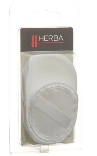 HERBA, Herba Puderquasten, rund, weiss, 2 Stk.
