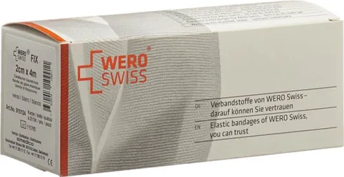WERO SWISS Fix elastische Gazebinde 4mx2cm weiss (20 Stk)