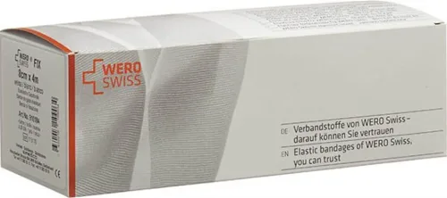 WERO SWISS Fix elastische Gazebinde 4mx8cm weiss (20 Stk)