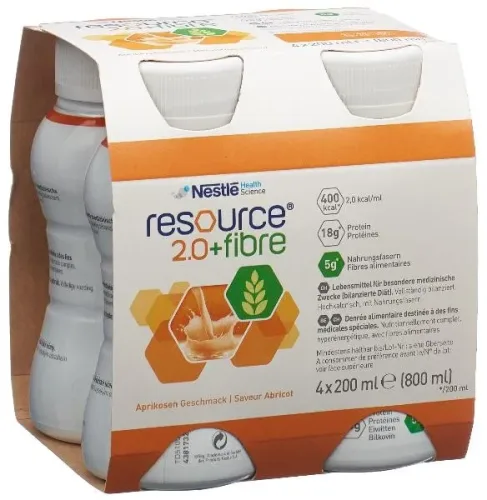 Resource 2.0 Fibre Drink Aprikose (4x200ml)
