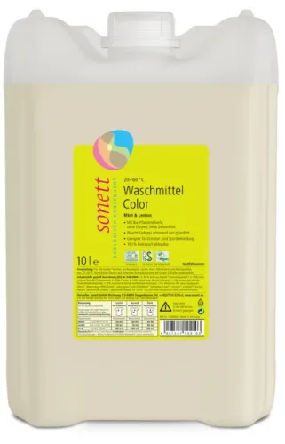 Sonett Waschmittel Color 20°-60°C Mint&Lemon (10L)