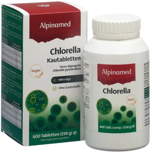 Alpinamed Chlorella Kautabletten 250mg (600 Stk)