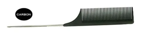 HERBA, Herba.Carbon Nadeltoupierkamm, schwarz, 21 cm