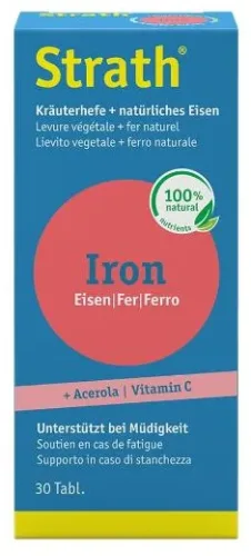 Strath Iron natürliches Eisen + Kräuterhefe (30 Stk)