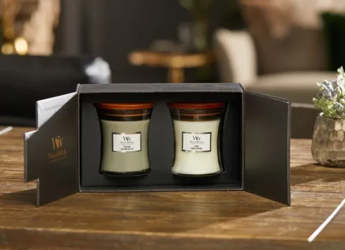 WoodWick, WoodWick Fireside & Linen 2 Medium Jar Giftset