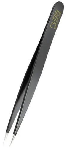 RUBIS, Rubis Pinzette spitz, Inox, schwarz