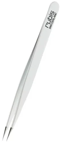 RUBIS, Rubis Pinzette spitz, Inox, weiss