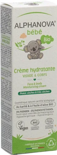 ALPHANOVA bébé Feuchtigkeitscreme Gesicht & Körper (75ml)