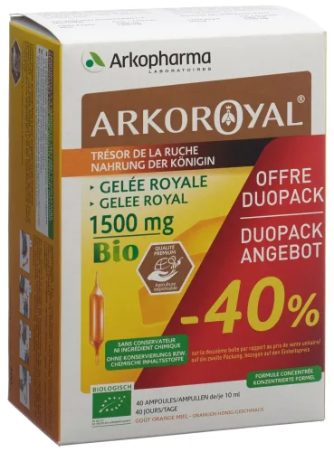 Arkopharma, ARKOROYAL Gel&eacute;e Royale 1500 mg Bio Duo 2 x 20 Stk