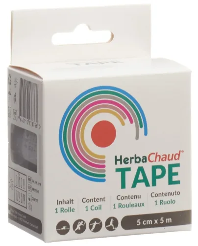 HerbaChaud Tape 5cmx5m schwarz (1 Stk)