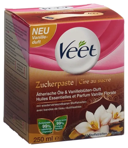 Veet, Veet - Zuckerpaste Vanille, Pure Zuckerpaste Vanille, 250 ml
