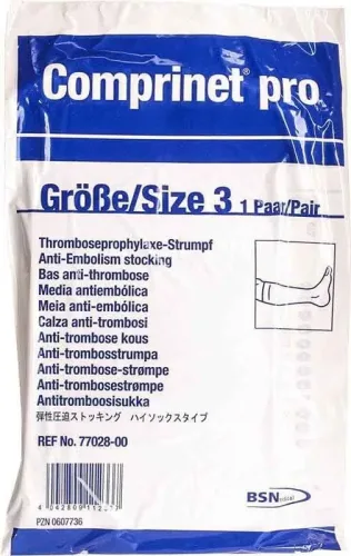 Comprinet pro Thromboseprophylaxe-Strumpf A-D Grösse 3 39-46cm weiss (1 Paar)