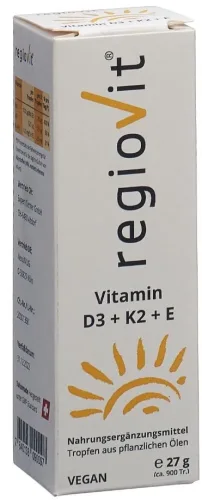 regiovit Vitamin D3 + K2 + E Tropfen (27g)