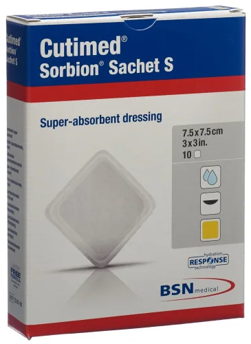 Cutimed Sorbion Sachet S 7.5x7.5cm (10 Stk)
