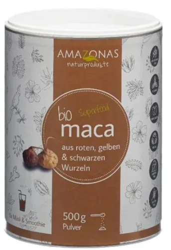 AMAZONAS maca Bio Pulver 100% pur (500g)