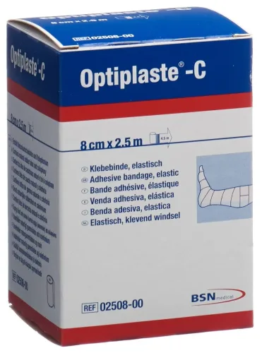 Optiplaste-C Kompressionsbinde 2.5mx8cm (1 Stk)