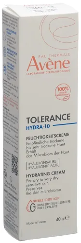 Avene, Avene - Feuchtigkeitscreme, Tolérance Hydra-10, 40 ml