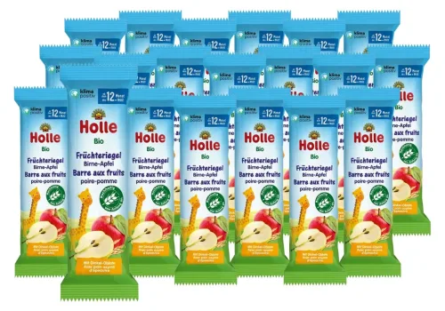 Holle Früchte Riegel Apfel Birne Bio (20x25g)