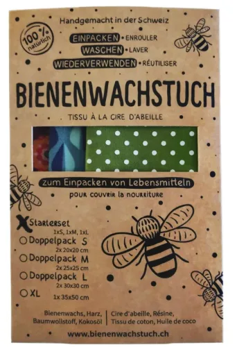 RapNika Bienenwachstuch Starterset (3 Stk)