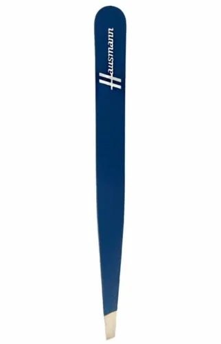 Hausmann Pinzette schräg blau (1 Stk)