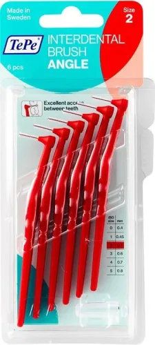 TePe Angle Interdental Brush 0.5mm rot (6 Stk)