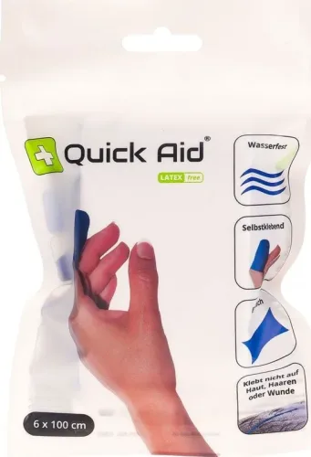 Quick Aid Pflaster latexfrei blau (6cm x 100cm)