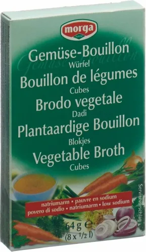 morga Gemüse-Bouillon Würfel Nat-arm (8 Stk)