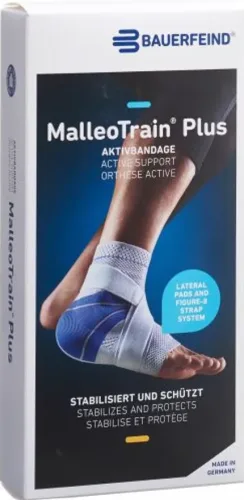 MalleoTrain Plus Aktivbandage Grösse 4 links titan (1 Stk)