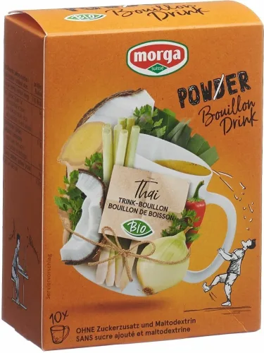 morga PowerPowder BouillonDrink Thai Bio (10x4g)