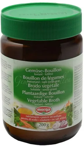 morga Gemüse Bouillon Instant, fettfrei, natriumarm (200g)
