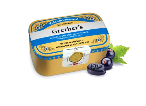 Grether's Pastilles Blackcurrant zuckerfrei (440g)