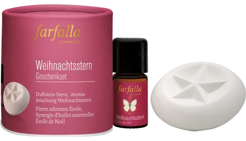 Farfalla Duftstein Geschenkset Weihnachtsstern (2-teilig)