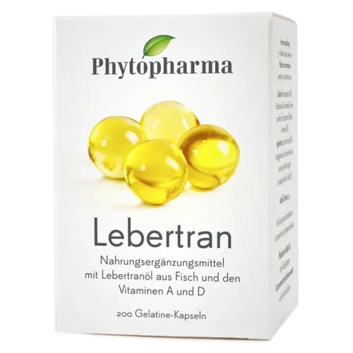 Phytopharma Lebertranöl Kapseln (200 Stk)